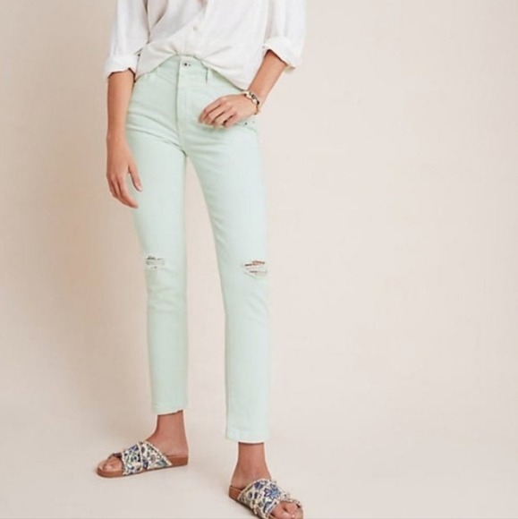 Anthropologie Denim - Anthropologie Pilcro & the Letterpress Ultra High-Rise Slim Straight Ankle Jeans